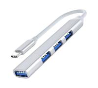 Portable USB Splitter - Multiport Hub Adapter 4 Port USB 3.0 | Scalatine Port, Fast Data Transmission, Hub with 4 Connections, Different 3.0 Hubs, Extension for Laptop,