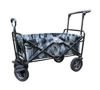 Portable Utility Cart - Heavy-Duty Garden Trolley - Foldable Camping Wagon - Multi-Purpose Shopping Cart - Family Travel Storage - Railing Cart