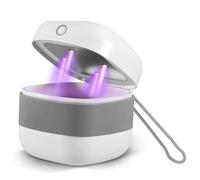 Portable UV Dummy Steriliser Dummy UV Steriliser Mini Portable Sterilisers Baby Pacifier Steriliser On The Go,No Water,Cooling or Drying Required. Kills 99.9% of Germs,Rechargeable