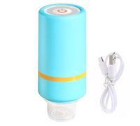 Portable Vacuum Sealer, USB Rechargeable Handheld Vacuum Sealer Machine Mini Compression Pump for Food Vegetables Meat Storage (Blue)