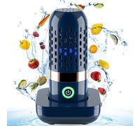 Portable Vegetable and Fruit Cleaning Machine, Ipx7 Waterproof Fruit Cleaner, 3000mAh USB Cordless Vegetable Cleaning Device Pesticide Purifier for Seafood, Rice Meat Food Cleaning Machine
