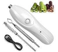Portable Vegetable Corer, Cordless Zucchini Corer, Electric Scraping Scale Machine Scraper With 2 Cutter Heads, Rechargeable Fruit Digging Corer
