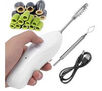 Portable Vegetable Corer with Scale Scraper, 30W Electric Scraping Scale Machine, Stainless Steel Rechargeable Fruit Digging Corer, Cordless Zucchini Corer for Squash, Tomato, and Scaling Fishes