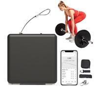 Portable Velocity-Based Training Device for Weightlifting, Squats and Vertical Jump Testing, Digital Display with Voice Broadcast, ±1.0mm Accuracy, 50 Hours Battery Life