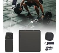 Portable Velocity Based Training Device for Weightlifting & Squats,Real-Time Voice Broadcast & Form Tips,50h Battery,5m Retractable Rope & Magnetic Mount (A )