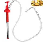 Portable Vertical Hand Fuel Pump, Leakage-Proof Non-Drip Nozzle Manual Transfer Pump for 20L Drum, Ideal for Gas Oil Extractor & Liquid Transfer