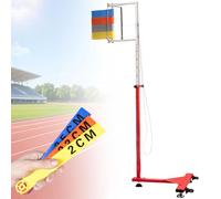 Portable Vertical Jump Tester with Adjustable Height and Wheels for Leap Performance Training and Measurement in Adults and Teens