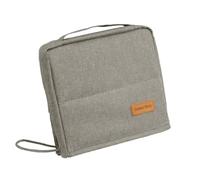Portable Vertical Makeup Bag with High Capacity Handle, grey, Please refer to the description, Please refer to description