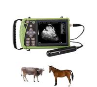 Portable Veterinary Ultrasound Machine Handheld Scanner B-Ultra Sound With An 5.6-inch Screen And A 3.5MHz Probe For Pregnancy Testing In Pigs, Sheep, And Other Animals(Rectal Probe)