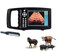 Portable Veterinary Ultrasound Scanner, 6.5MHz B-Mode Imaging for Pregnancy, 4 Pseudo Colors, 5.6-Inch Display