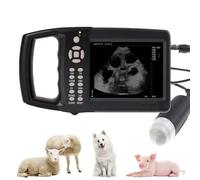 Portable Veterinary Ultrasound Scanner for Pregnancy, Convex Probe, Handheld System for Pigs, Sheep, Dogs