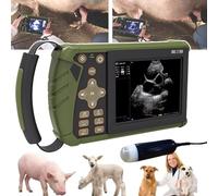 Portable Veterinary Ultrasound Scanner with 3.5MHz Probe for Pregnancy Detection in Pigs, Sheep, Dogs, and Cats