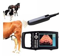 Portable Veterinary Ultrasound Scanner with 3 Probe Options, 5.6-Inch HD Screen, One-Key Warm-Up Function for Pregnant Sheep, Dogs, Cats, Pigs, Horses, and Cows