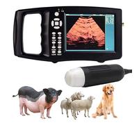 Portable Veterinary Ultrasound Scanner with 3 Probe Options, 5.6-Inch HD Screen, One-Key Warm-Up Function for Pregnant Sheep, Dogs, Cats, Pigs, Horses, and Cows
