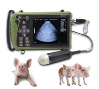Portable Veterinary Ultrasound Scanner with Convex Probe and LCD Screen for Pregnancy Diagnosis