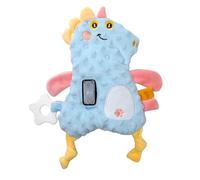 Portable Vibrating Soother, Cute Animal Plush Toy, 3 Vibration Modes & 90 Min Timer for Home Travel (Blue, OneSize)