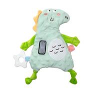 Portable Vibrating Soother, Cute Animal Plush Toy, 3 Vibration Modes & 90 Min Timer for Home Travel (Green, OneSize)