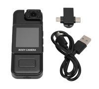 Portable Video Camera, Body Camera, Video Recorder, 4K Motion Detection, 180° Rotating Lens, 1000MAH, 7 Hours Video Recording for Sports, Cycling, Service