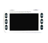 Portable Video Magnifier, Electronic Reading Aid 5.0" with Foldable Handle for Visually Impaired Low Vision, 2X-48X Zoom 26 Color Modes