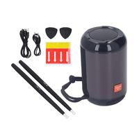 Portable Virtual Drum Set, Professional Air Electric Drum Kit with RGB Light, Electronic Drum Practice Set for Beginners Kids Adults, Includes Drum Sticks Foot Pedal USB Cable