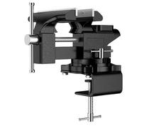 Portable Vise, Mini Clamp Style with Swivel Base for Precision Work, Heavy Duty 2-in-1 Design for DIY and Professional Applications