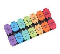 Portable Vitamin Dispenser, Seven-Day Pill Box, Moisture-Proof, Sealed, Transparent, Travel Pill Box