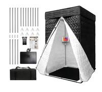 Portable Vocal Booth 33"X33"X79", Sound Isolation Home Recording Booth