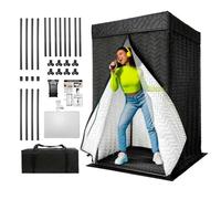 Portable Vocal Booth, 79"x33"x33" Foldable Recording Booth for Home Studio, Sound Isolation & Travel - Easy to Assemble with Travel Bag for Podcasts, Voiceovers, Singing (33x33x79inch)