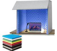 Portable Vocal Booth - Desktop Sound Isolation Cover for Music Recording, Vocal Absorbing Shield, Ideal Soundproof Room Equipment
