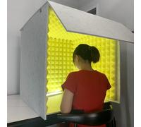Portable Vocal Booth for Recording Soundproof Shield Box Isolated Sound Booth for Studio Desktop Recording Cover for Podcasts Singing BroadcastingImprove Audio Quality