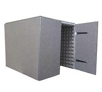 Portable Vocal Booth,Home Studio Booth,Desktop Soundproof Cover,Sound Absorbing Shield,Fully Enclosed Design for Door Opening,for Home Music Recording, Podcasting, Acoustical Treatments (Grey)