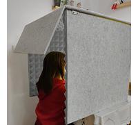 Portable Vocal Booth,isolation Booth,sound Booth,Desktop Soundproof Cover,self Made Sound Recording Vocal Booth Box,Vocal Sound Absorbing Shield,for Studio Desk,recording Booth,microphone ( Color : Gr
