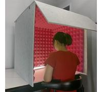 Portable Vocal Booth - Sound Isolat Shield for Recording Podcasting Singing & Broadcasting - Desktop Soundproof Cover for Studios & Home Use
