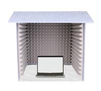 Portable Vocal Booth, Soundproof Microphone Cover, Studio Foam for Recording, Singing, Live Streaming, Voice Chat