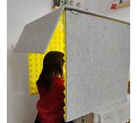 Portable Vocal Isolation Sound Booth - Desktop Soundproof Cover for Self-Made Recording, Studio Desk, and Microphone Use