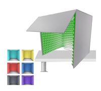 Portable Vocal Recording Booth, 80 * 80 * 80cm Microphone Isolation Shield, High Density Absorbent Foam Home Desktop Studio Booth, For Recording Studio Quality Audio