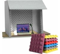 Portable Vocal Recording Booth, Foldable Design for Noise Isolation, Ideal for Home Studio Recording and Voice Overs