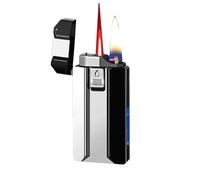 Portable Voice-Activated Lighter, Adjustable Flame, 4 Ignition Methods, Multi-Functional for Candle and Camping, for Men