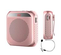 Portable Voice Amplifier - 2200MAh Voice Projection Amplifier Rechargeable Personal Amplifier | Portable Mini Headphones with Wired Microphone for Trainers, Teachers, Reun