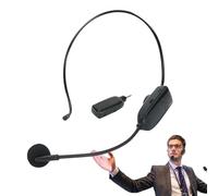 Portable Voice Amplifier | Rechargeable 2.4G Wireless Microphone with Noise Cancelling: Hands-free Wireless Microphone with Clip, Teacher Headphones, Plug And Play