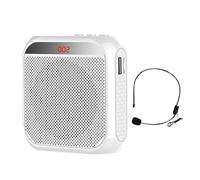 Portable Voice Amplifier, Rechargeable Voice Amplifier, Amplifier With Microphone | Loudspeaker for Coaches Tour Guide Speaker Portable Voice Amplifier With Headset Microphone Rechargeable