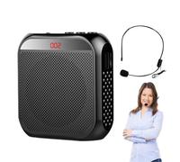 Portable Voice Amplifier | Tour Guide Speaker Voice Amplifier 2200mAh - Portable Amplifiers, Speaker with Wired Microphone, Headset for Teachers, Meetings, Guides