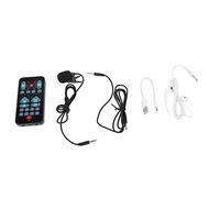 Portable Voice Changer for Live Streaming Mini Sound Card with 8 Sound Effects Voice Beautification for Mobile Phone Computer
