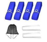 Portable Volleyball Boundary Line Set Foldable Field Marking Straps Webbing Layout Marker Equipment Lightweight Training Line Kit Grass Sand Setup | Sports Markin