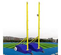 Portable Volleyball Net System - Freestanding Badminton Court for Indoor/Outdoor Use, Complete with Adjustable Poles and Durable Net for Backyard Training and Family Fun