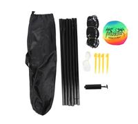 Portable Volleyball Set Professional Complete Net System, Outdoor Beach Backyard Volleyball Game Equipment, Includes Support Rods Volleyball Pump Net Rope Nails, Easy Setup for Fam