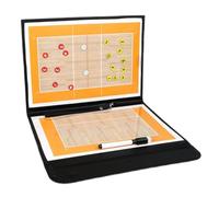 Portable Volleyball Tactical Display Board, Volleyball Tactical Board, with Magnetic Chess Pieces and Water-Based Pens, Folding Design, Double-Sided Available