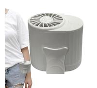 Portable Waist Fan - ABS Battery Powered Clip, 4 Speed Adjustable Wearable Airflow, Personal Cool Shirt Cooler | Hands Free Electric Mini Belt Blower Industrial Construction Farmer Gardening Tr