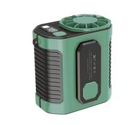 Portable Waist Fan | Wearable Fan Power Bank | Portable Body Cooler, 5000mAh Wearable Waist Fan Body Fan with Flashlight & Power Bank, Personal Cooler for Outdoor Works, Farm, Hiking, Camping