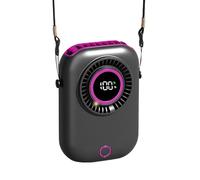Portable Waist Fan with Digital Display, Quiet Operation and Carry Strap, Mini Hand Fan for Cooling the Neck, for Indoor Outdoor Summer Travel Camping Picnic Sports Holiday Home Office